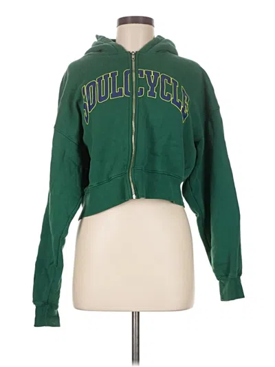 Pre-owned Soul Zip Up Hoodie In Green