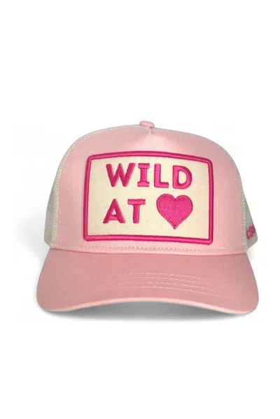 Soulbyrd Wild At Heart Trucker Hat In Pink In Green