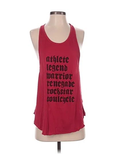 Pre-owned Soulcycle Active Tank Top In Red