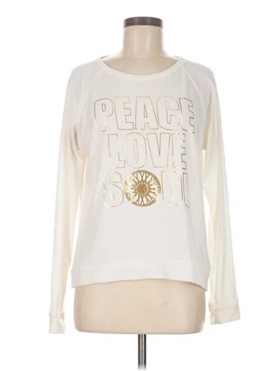 Pre-owned Soulcycle Long Sleeve T-shirt In Ivory