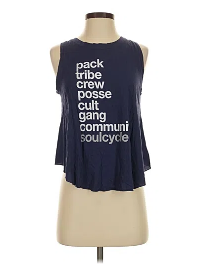 Pre-owned Soulcycle Sleeveless T-shirt In Blue