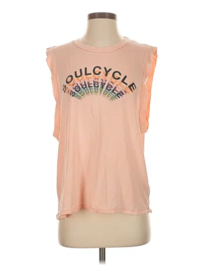 Pre-owned Soulcycle Sleeveless T-shirt In Orange