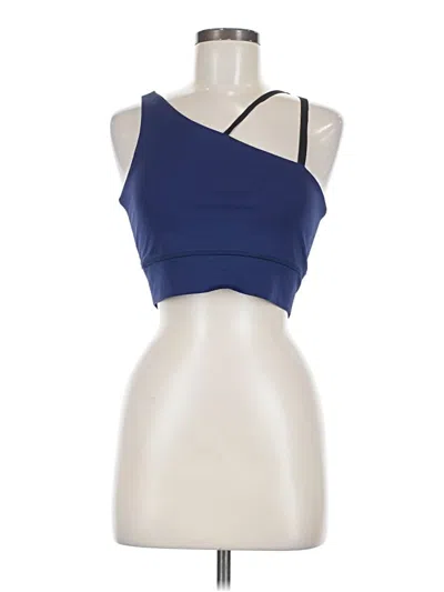 Pre-owned Soulcycle Tank Top Blue One Shoulder Neckline Tops