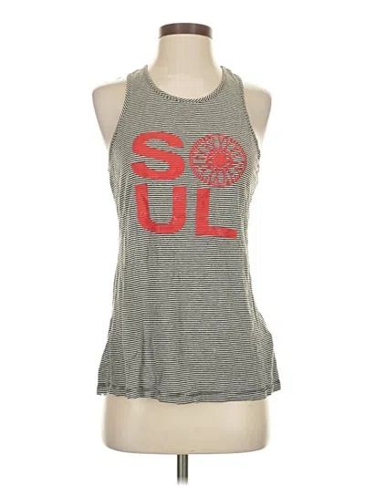 Pre-owned Soulcycle Tank Top Gray Halter Neckline Tops