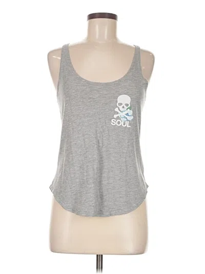 Pre-owned Soulcycle Tank Top Gray Sweetheart Neckline Tops