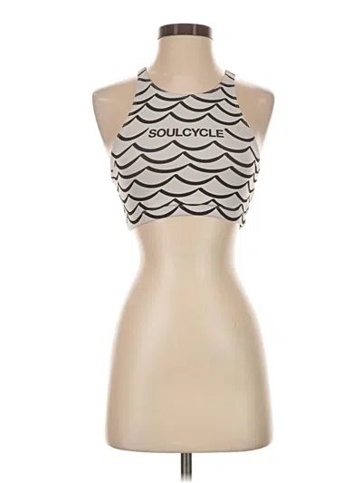 Pre-owned Soulcycle Tank Top Tan Halter Neckline Tops