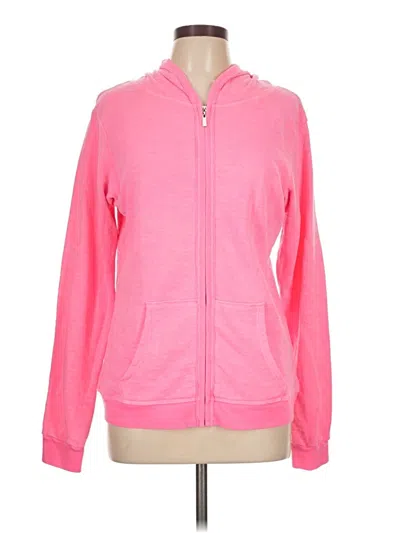 Pre-owned Soulcycle Zip Up Hoodie In Pink