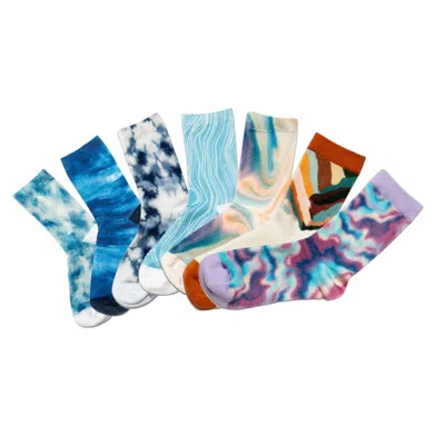 Soule Socks Men's Blue / Neutrals Blues & Blends Bundle - Seven Pairs