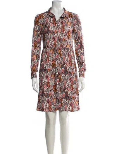 Pre-owned Souleiado Patterned Knee-length Dress W/ Tags In Multicolor