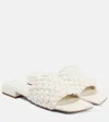 Souliers Martinez Pantoletten Aster Aus Leder In Weiss