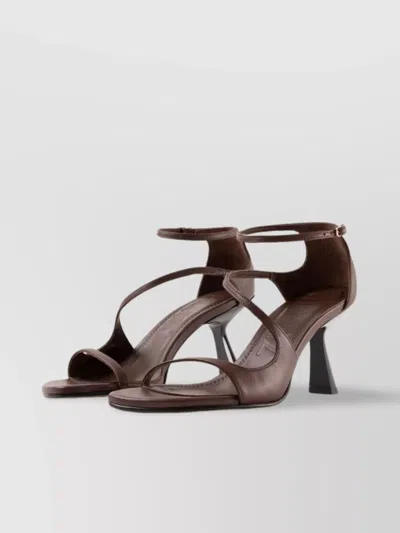 SOULIERS MARTINEZ DAKOTA 70MM LEATHER SANDALS