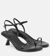 Souliers Martinez 55mm Ivone Leather Sandals In Black