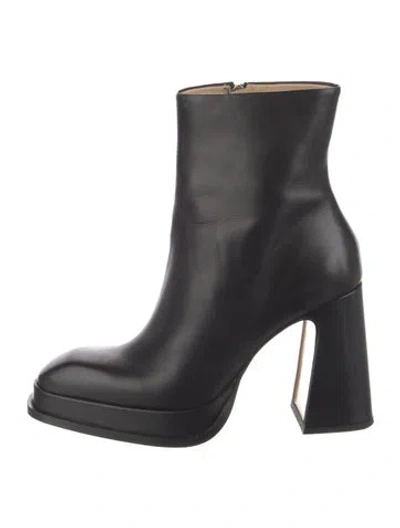 Pre-owned Souliers Martinez Leather Boots In Black