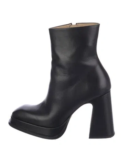 Pre-owned Souliers Martinez Leather Boots In Black