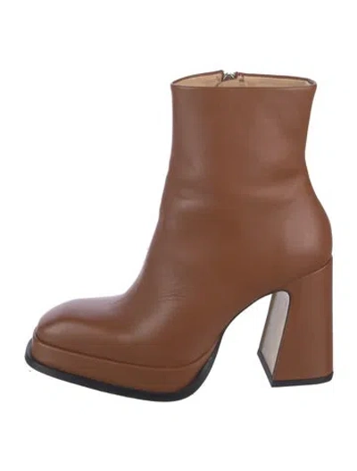 Pre-owned Souliers Martinez Leather Boots In Brown