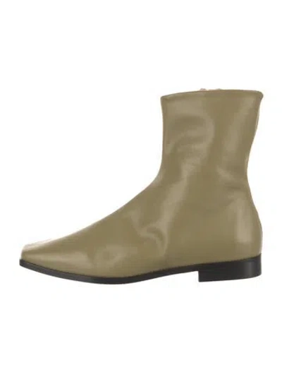 Pre-owned Souliers Martinez Leather Boots In Green