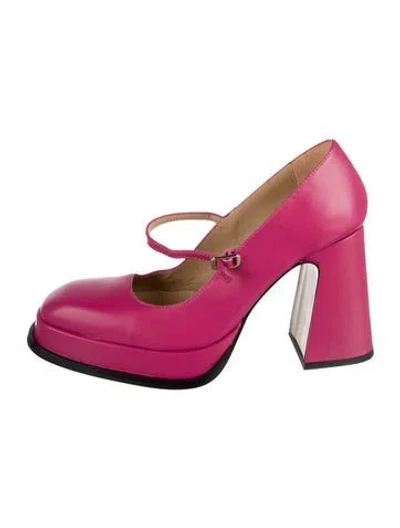 Pre-owned Souliers Martinez Leather Pumps In Pink