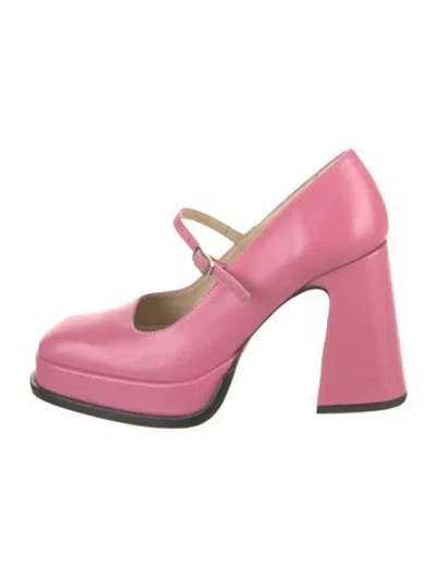 Pre-owned Souliers Martinez Leather Pumps In Pink