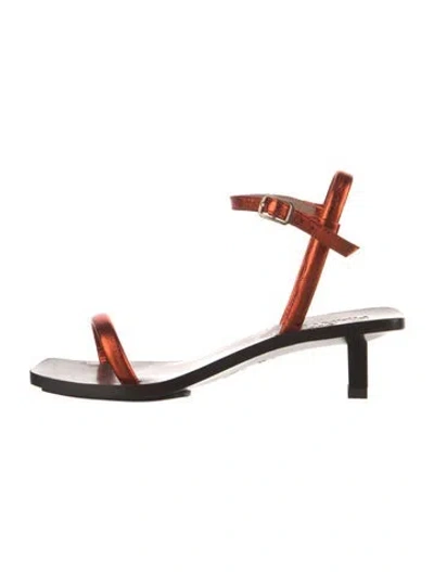 Pre-owned Souliers Martinez Leather Sandals In Brown