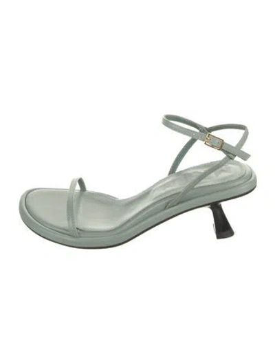 Pre-owned Souliers Martinez Leather Sandals In Green