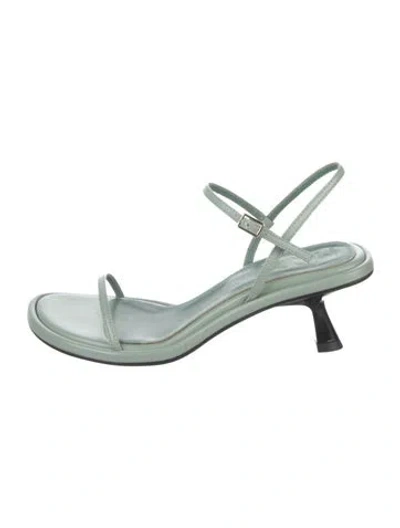 Pre-owned Souliers Martinez Leather Sandals In Green