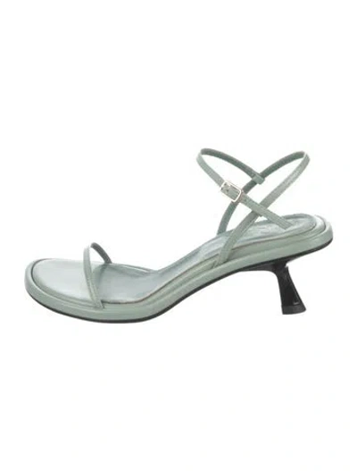 Pre-owned Souliers Martinez Leather Sandals In Green