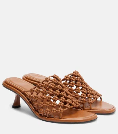 Souliers Martinez Mariza 60 Leather Mules In Multi