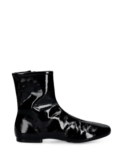 Souliers Martinez Molli Patent-finish Ankle Boots In Multi