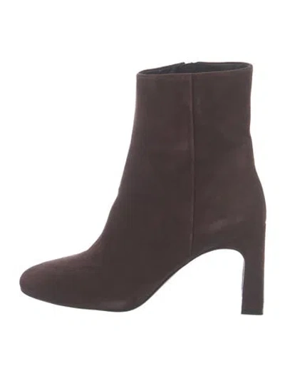 Pre-owned Souliers Martinez Suede Boots In Brown