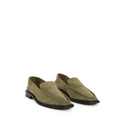 Souliers Martinez Suede Loafers In White