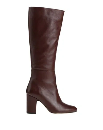 Souliers Martinez Woman Boot Chocolate Brown Size 6 Soft Leather