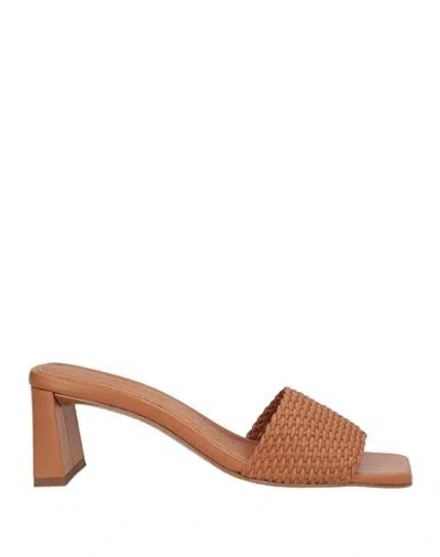 Souliers Martinez Woman Sandals Tan Size 6 Leather