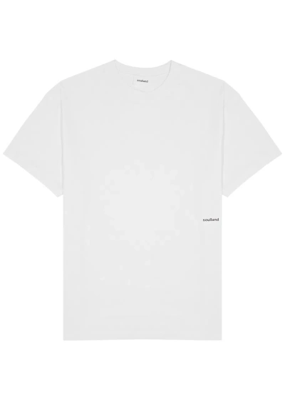 Soulland Ash Logo-print Cotton T-shirt In White