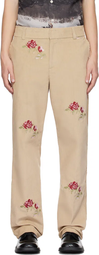 Soulland Beige Everet Trousers