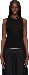 Soulland Black Eleen Tank Top In Black Multi