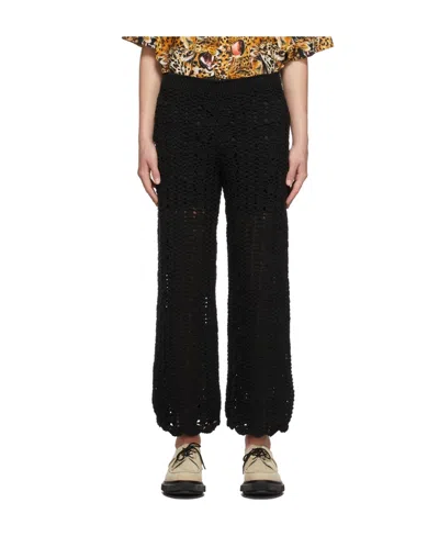 Soulland Black Logo Casual Pants