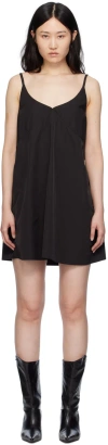 Soulland Black Murphy Minidress In Black