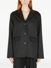 Soulland Button Blazer Jacket In Black