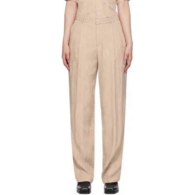 Soulland Camel Ula Pants In Neutral
