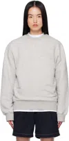 Soulland Gray Koda Sweatshirt In Grey Melange