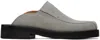 Soulland Gray Maja Suede Mules In Grey