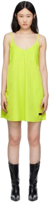 Soulland Green Murphy Minidress In Green