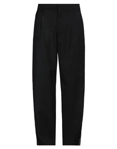 Soulland Man Pants Black Size L Recycled Polyester, Wool, Elastane