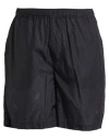 Soulland Man Shorts & Bermuda Shorts Black Size Xl Polyester In Multi