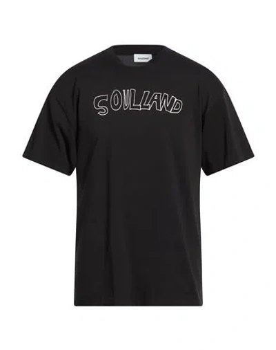 Soulland Man T-shirt Black Size S Organic Cotton