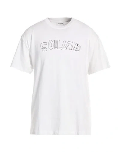 Soulland Man T-shirt White Size S Organic Cotton