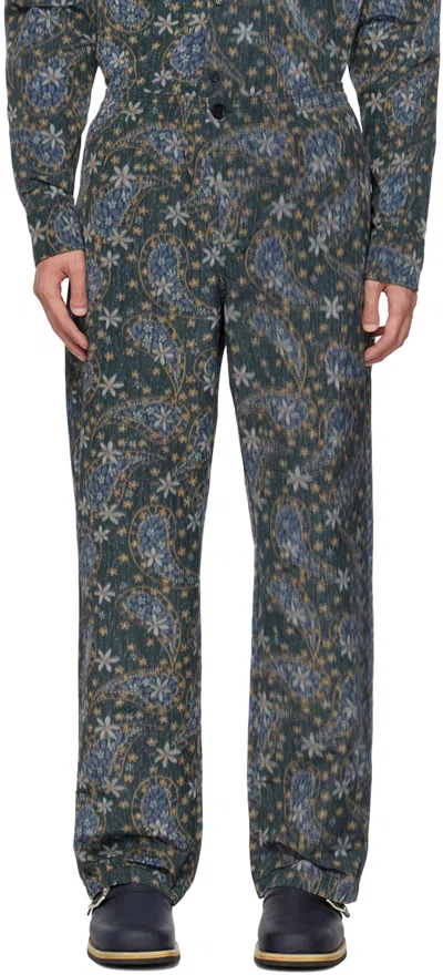 Soulland Fadi Hose Mit Paisley-print In Black Multi