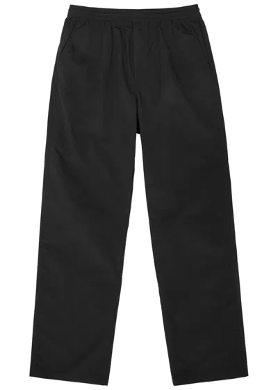 Soulland Neo Straight-leg Nylon Trousers In Black