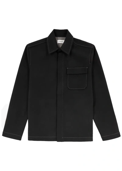 Soulland Rory Stretch-wool Jacket In Black