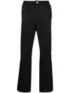 Soulland Straight-leg Wool Trousers In Black